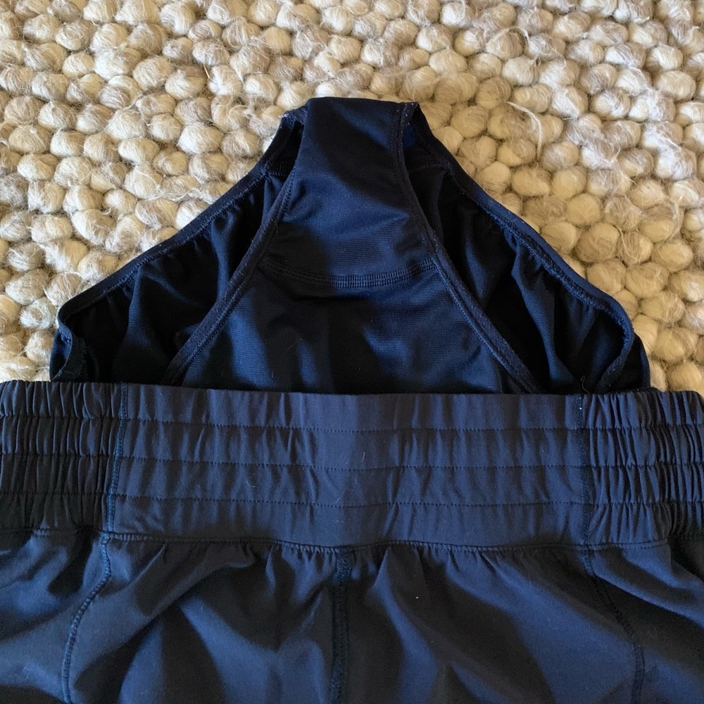 Navy Lululemon Hotty Hot shorts 4” high waisted - Picture 13 of 13